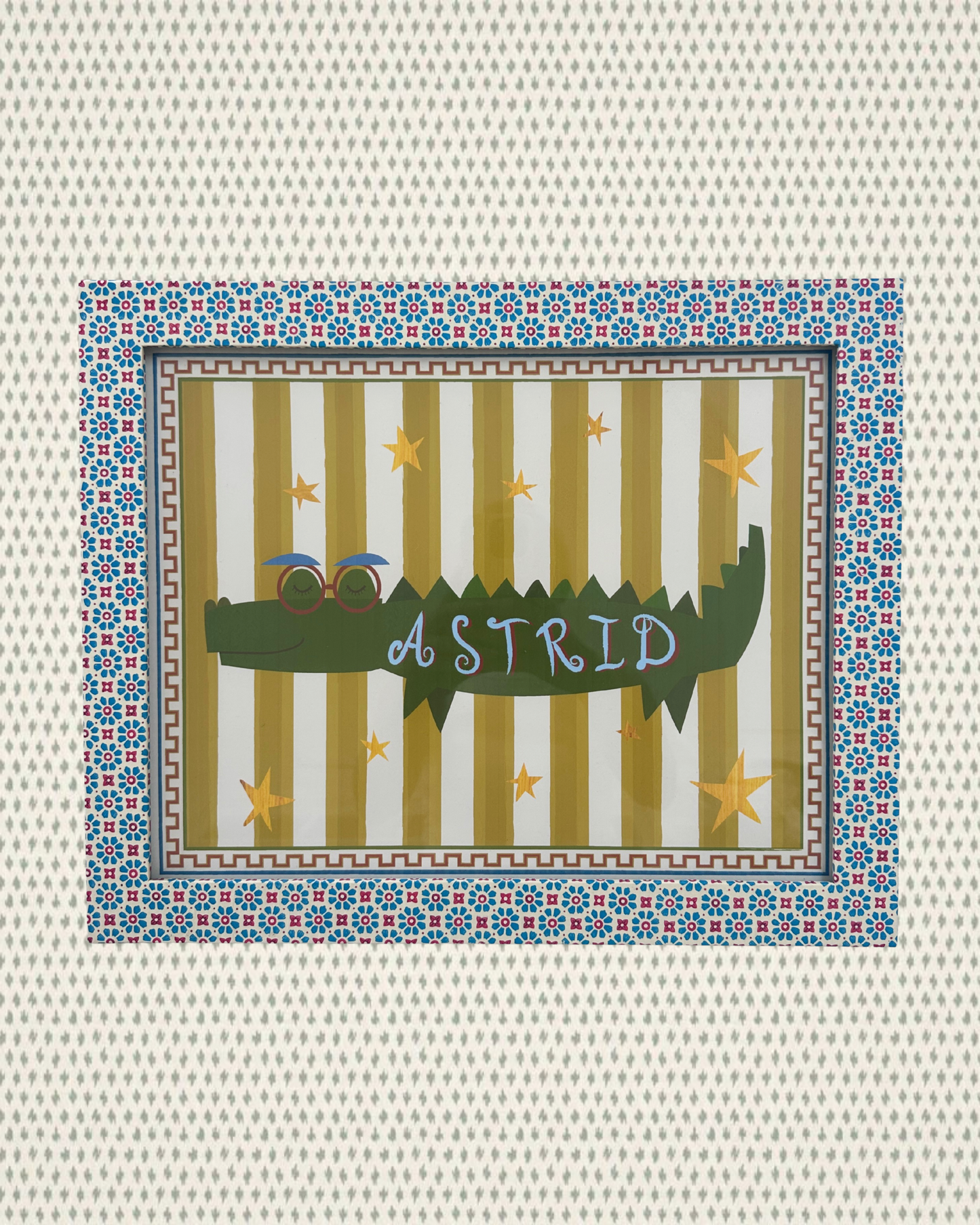 Alligator art print
