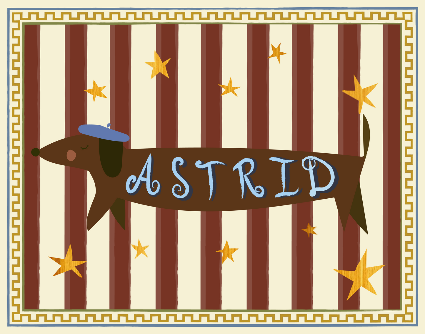 Dachshund art print